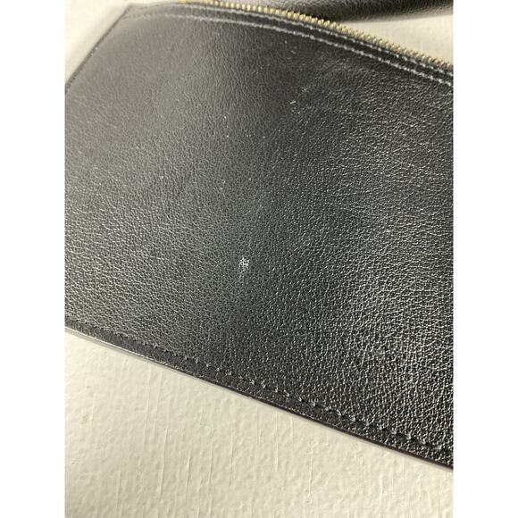 Saint Laurent 'Shopper' Black Leather Large Textured Tote Bag - Picture 7 of 16